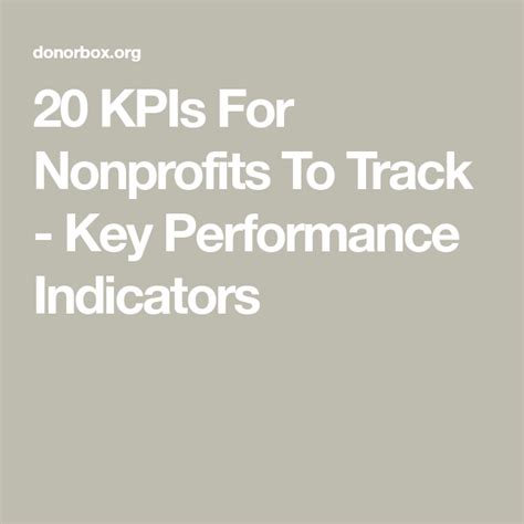 nonprofit roi metrics|26 nonprofit key performance indicators to measure impact.